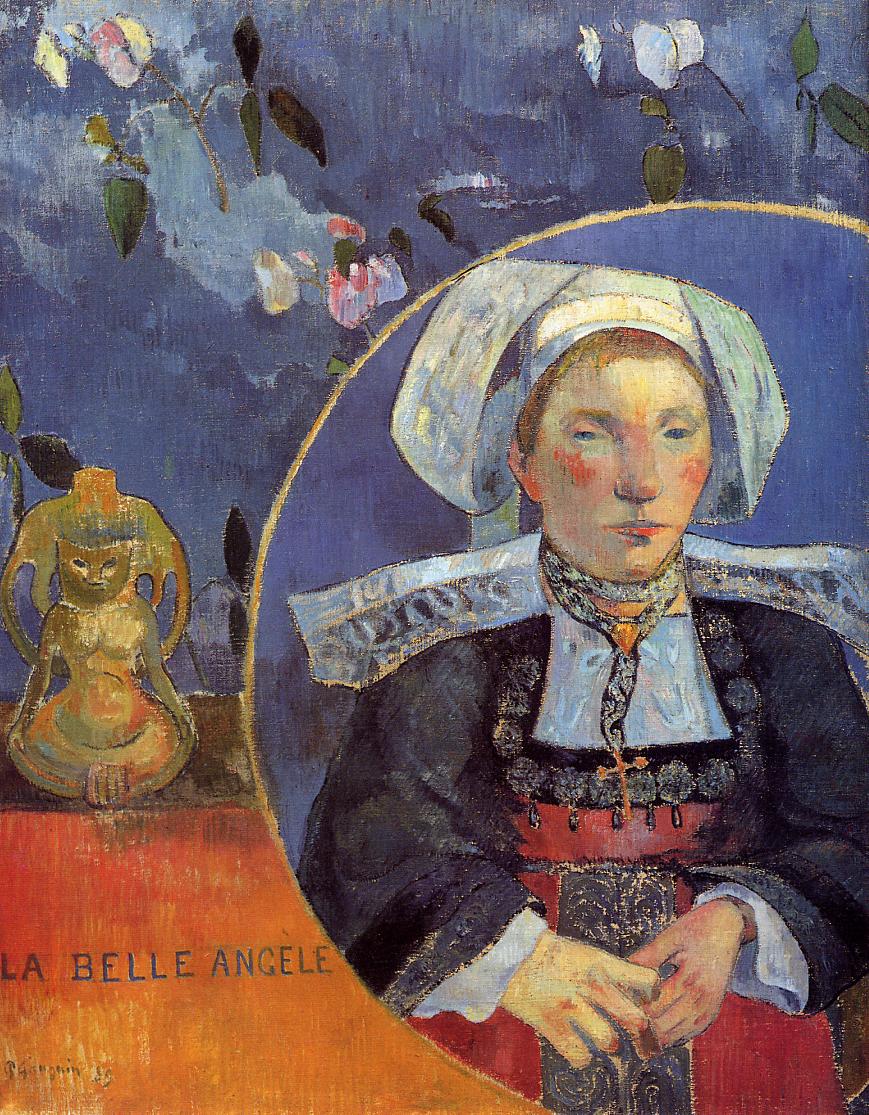 Madame Angele Satre, the Inkeeper at Pont-Aven - Paul Gauguin Painting